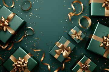 Opulent Presentation: Elegant Gift Box Background