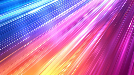 Flash rainbow abstract colorful background design. Multi-colored glowing stripes and lines banner. Explosive glowing speed rays effect. Raster bitmap digital illustration. AI artwork.