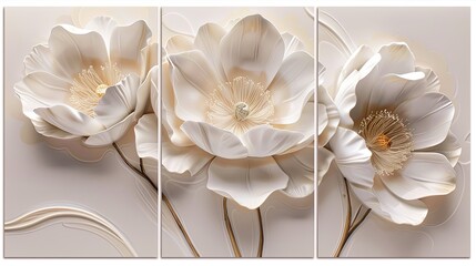 Handcrafted Paper Flowers in Various Stages of Bloom