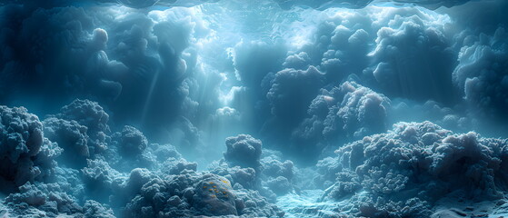 64k, 8k widescreen, wallpaper, amazing scene, Underwater Diver Explores Vibrant Coral Reef in the Tropical Sea,Sea fish 