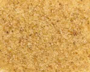Raw wheat cereal scattered, full frame