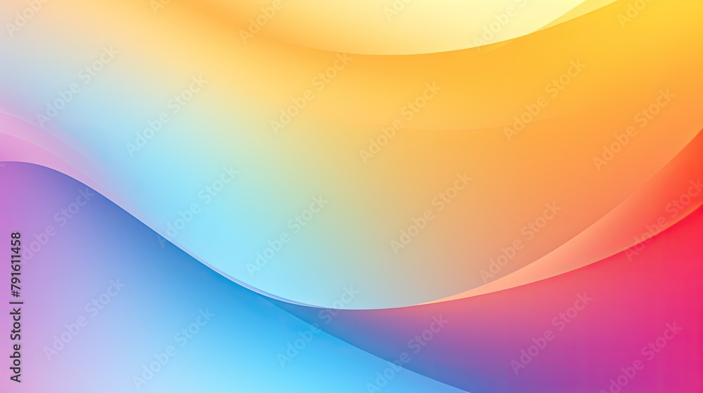 Poster smooth mesh rainbow gradient, bright and soft modern abstract colorful background