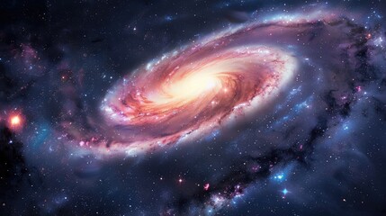 Galaxy and Universe Space Cosmic Planet Background or Wallpaper - obrazy, fototapety, plakaty