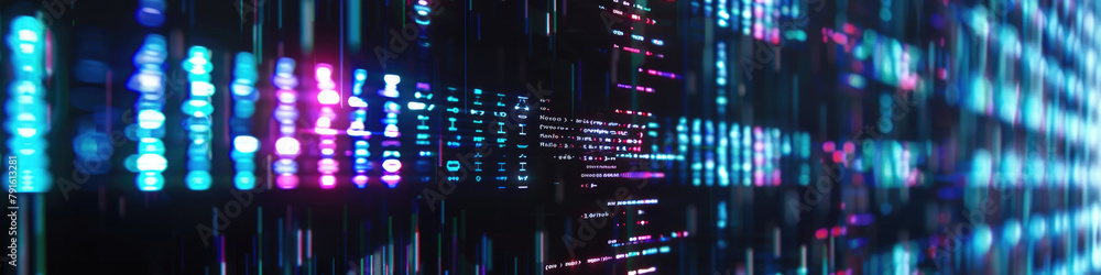 Poster a wall covered in a multitude of bright lights in a dazzling display, creating a stunning visual eff