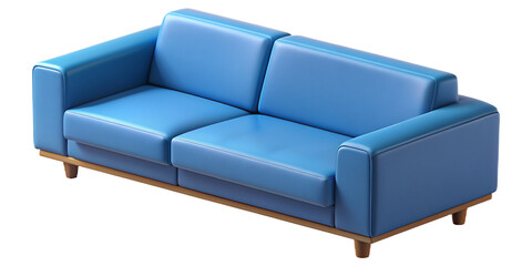 elegant blue couch.