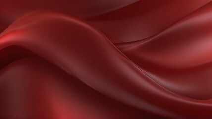 Fototapeta premium Bright red smooth blurred wavy abstract elegant background.Ai generative