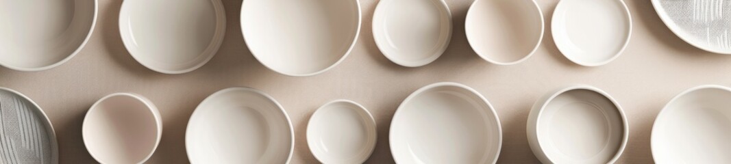 Sleek Minimalist Ceramic Tableware Collection