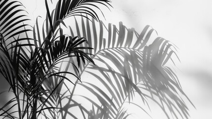 Palm shadow art. Generative AI