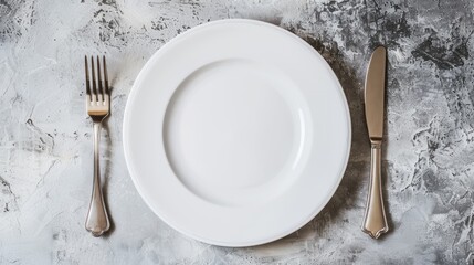 Set dining plate. Generative AI