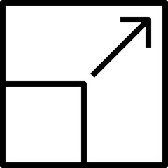 Obraz premium Expand Icon. Full Size Vector 