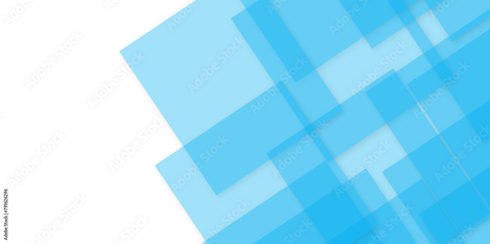 Poster abstract geometric background with blue squares. with modern seamless business and technology concep
