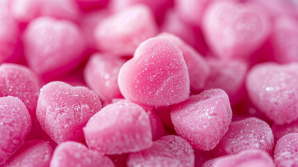 
A seamless pile of Sweethearts Valentine's Day heart candies, forming a colorful and romantic display. Each candy features endearing messages and vibrant colors, perfect for celebrating love 