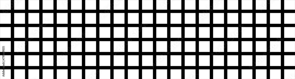 Aufkleber black and white grid pattern. monochromatic square grid. abstract checkerboard design with equal squ