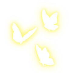 Neon LED Light,Butterfly glow light, miracle magic effect, A flock of butterflies, firefly