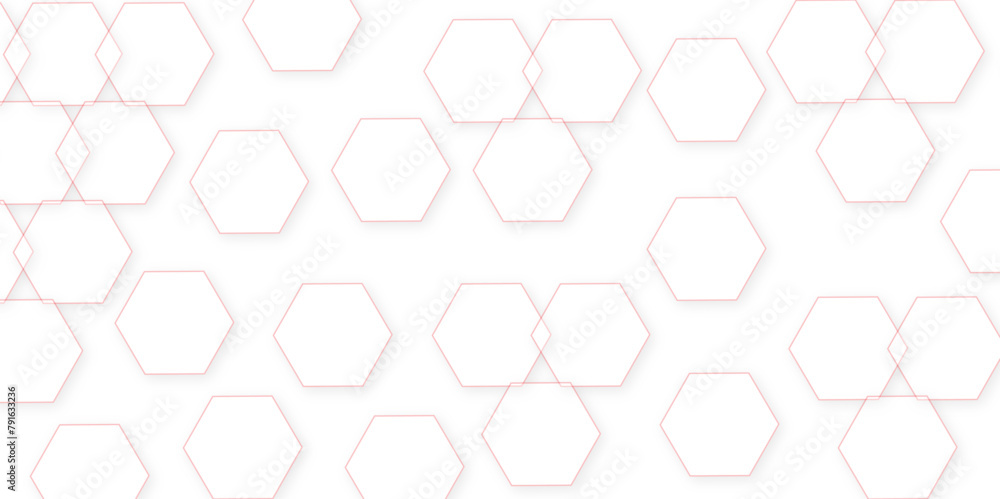 Poster abstract white hexagonal background. luxury white pattern. abstract hexagonal concept technology, ba