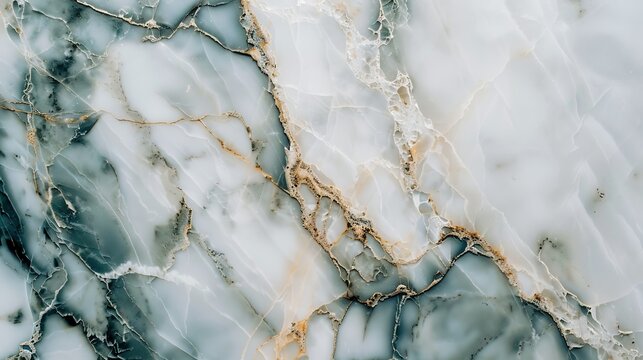 marble texture background. white and blue marble copy space top view