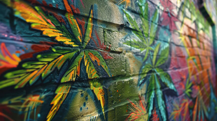 Street graffiti in support of legalization