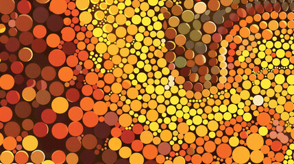 Spice market colors animate an exotic vector mosaic, rich in aroma and hue.