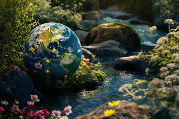 Obraz na płótnie Canvas Earth day concept，world environment day