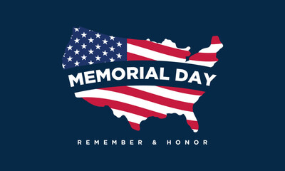 Memorial Day Background Design.