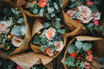 bouquet of roses generative AI