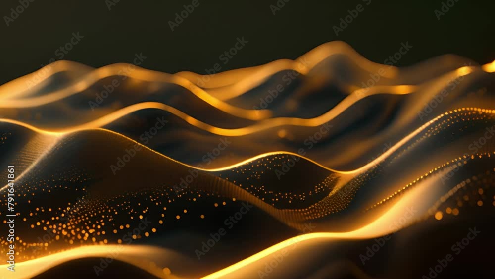 Aufkleber Dynamic Wave of Light Illuminating Space