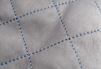 Leather texture background. Part of perforated black leather details. Perforated leather texture background. Texture leather