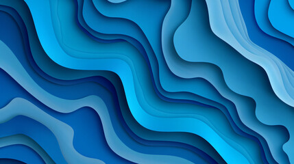 3D abstract background with paper cut shapes.  - obrazy, fototapety, plakaty