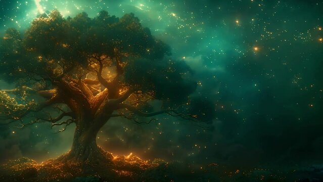 Cosmic Life Tree - A Minimalist Ode to Norse Mythology. Concept Minimalism, Norse Mythology, Cosmic Tree, Ode, Art