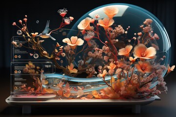 background with flowers