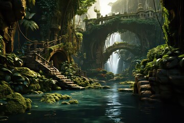 bridge over the river