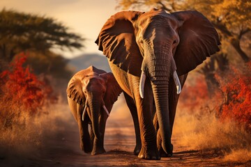 elephant in the wild