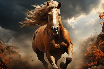 horse in the field