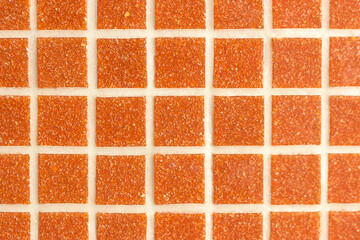 mosaic background of ceramic tiles on the wall or on the floor. Geometric pattern with mesh texture...