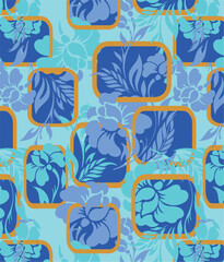 Big flower pattern,Ethnic pattern with flower,ghraphical floral pattern,vector illustration