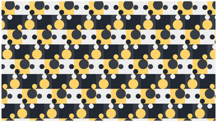 seamless pattern with squares and circles.