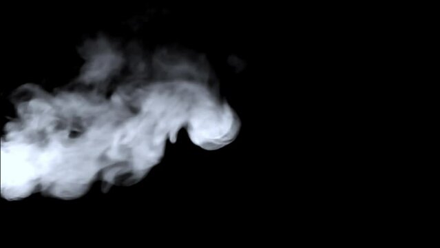 Smock effect video with black background