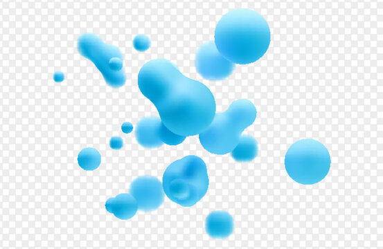 3d liquid vector set.