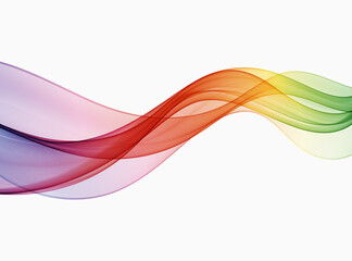 Rainbow wavy lines,abstract wave background of smooth wave flow. Smoky transparent lines.