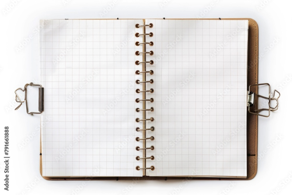 Poster an open notebook with a pen on top of it. suitable for office or education concepts