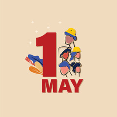 1st May Vector Graphic for Workers' Day