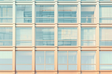 windows of modern skyscraper