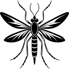 silhouette of a bee vector art