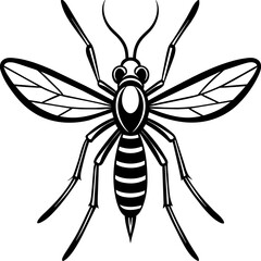 silhouette of a bee vector art