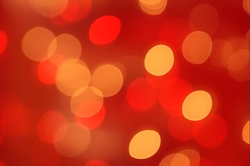Defocused abstract bokeh red Christmas soft background