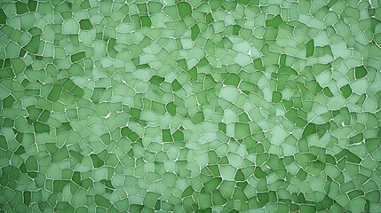 Top View of an abstract light green Glass Mosaic Texture. Artistic Background