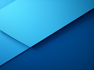 Blue background with geometric shapes and shadows, creating an abstract modern design for corporate or technology-inspired designs