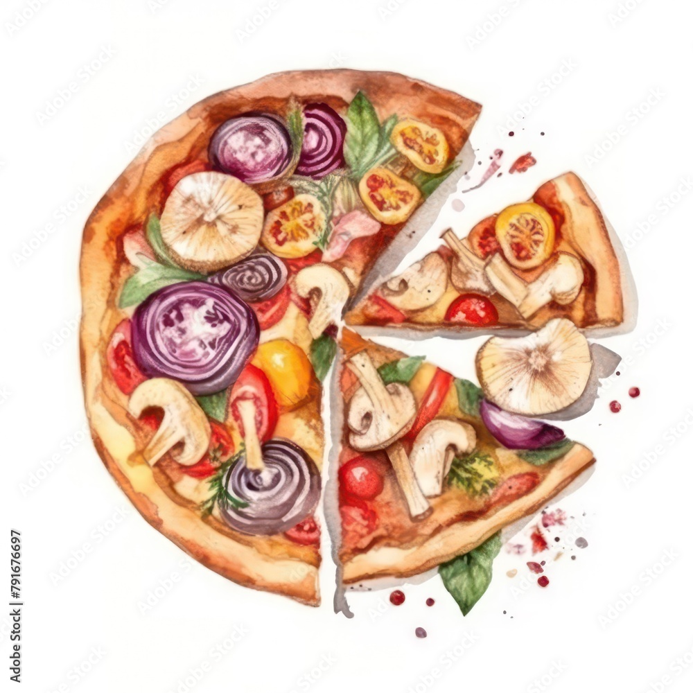 Wall mural pizza