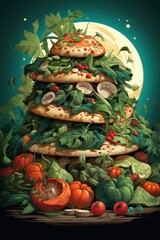 vegetables on a plate