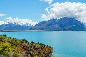 Naklejka premium Lake Pukaki, New Zealand